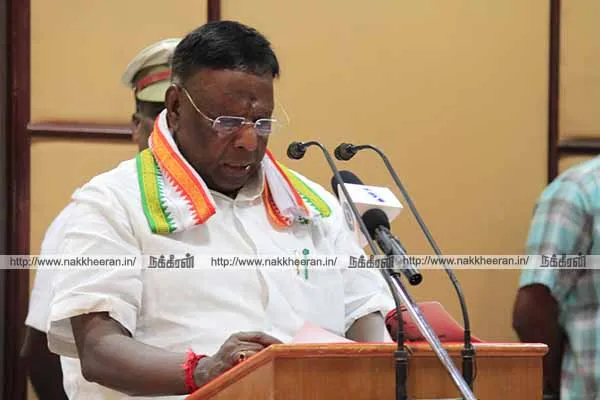 Chief Minister Narayanasamy submits Budget for Rs 7,530 crore in Puducherry 2018-19